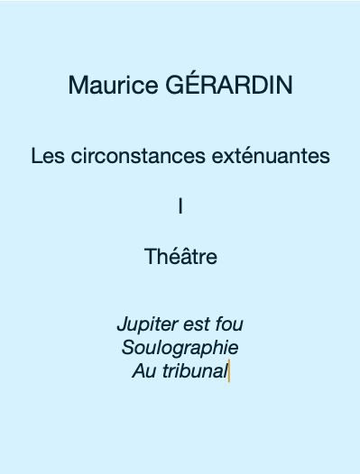 Couverture de Les circonstances exténuantes I